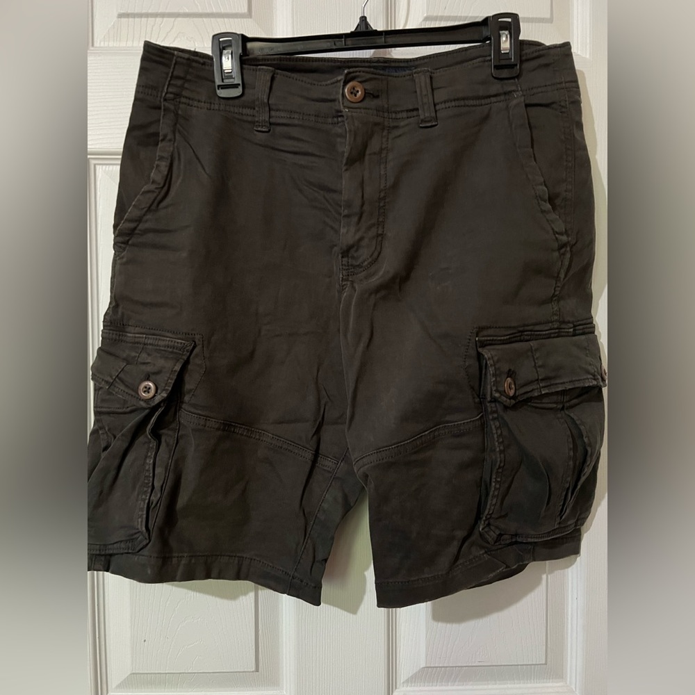 Mens cargo stretch shorts